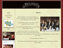 Tablet Screenshot of mikeandangelos.com